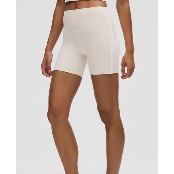 Pants - NWT Lululemon Align High-Rise Side-Stripe Short 6" Light Ivory/White Size 10